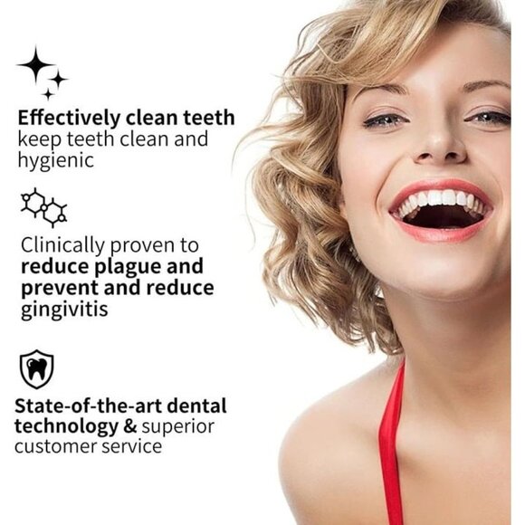 Electric Toothbrush Set with 10 Brush Heads and Travel case - Picture 6 of 7